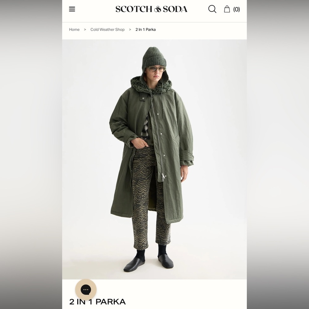 Scotch & Soda Olive Jacket Parka